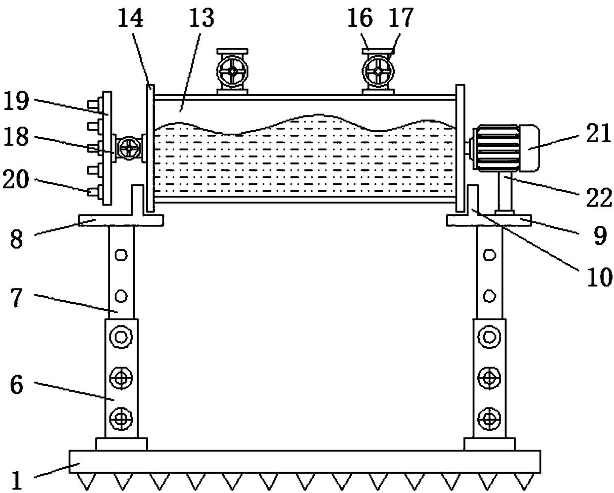 Agricultural fertilizer mixing device with irrigation function