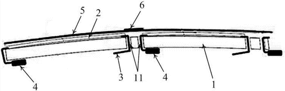 Car roof solar energy chip integration device , solar energy automobile and method for packaging chip