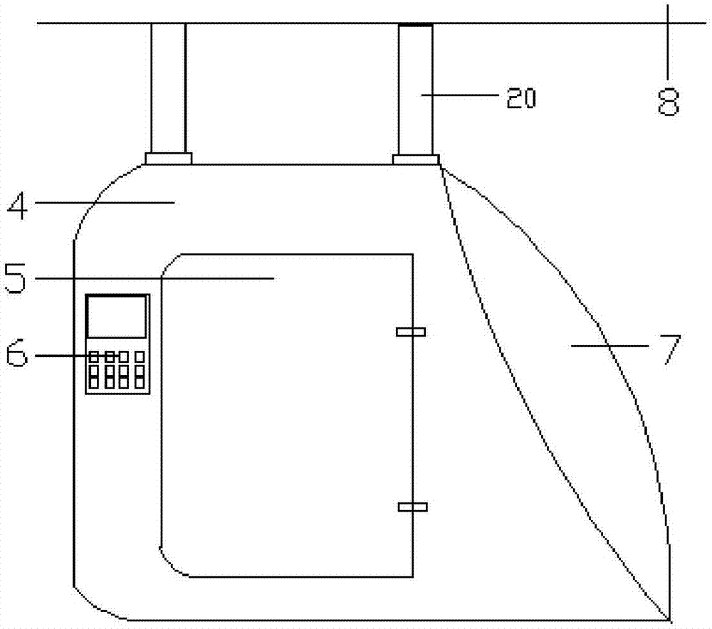 Personal hanging type double-rail and double-power automatic control light rail traffic system