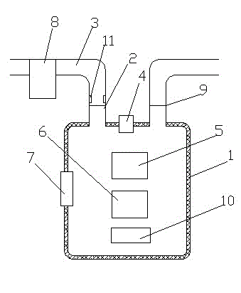 Gas meter capable of automatically controlling gas pressure and preventing gas leakage