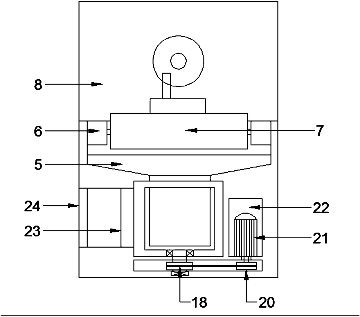 Centrifugal adsorption filter device for cooling liquid