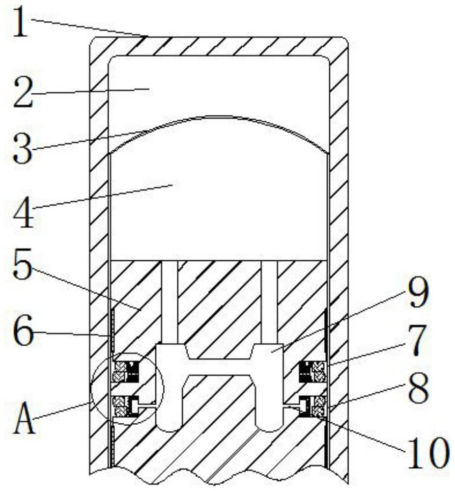 A combined piston seal