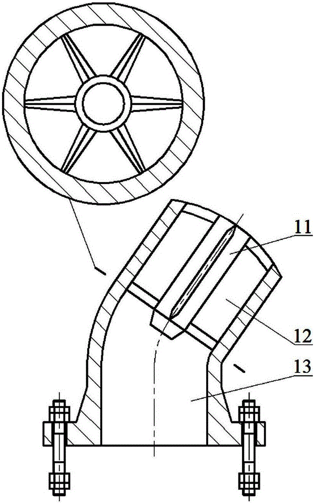 Oblique tube type row-column electrode array underwater online electric dehydration unit