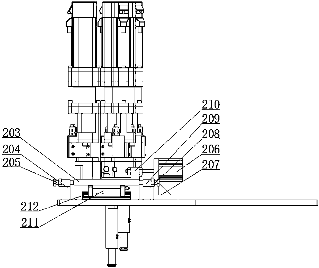 Automatic position-changing mechanism of tightening machine