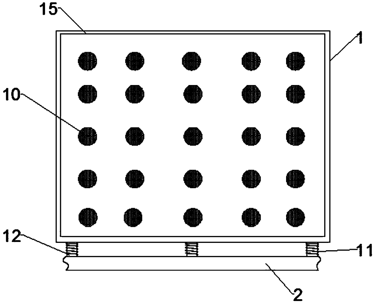 Storage battery heat dissipation device for new energy automobile