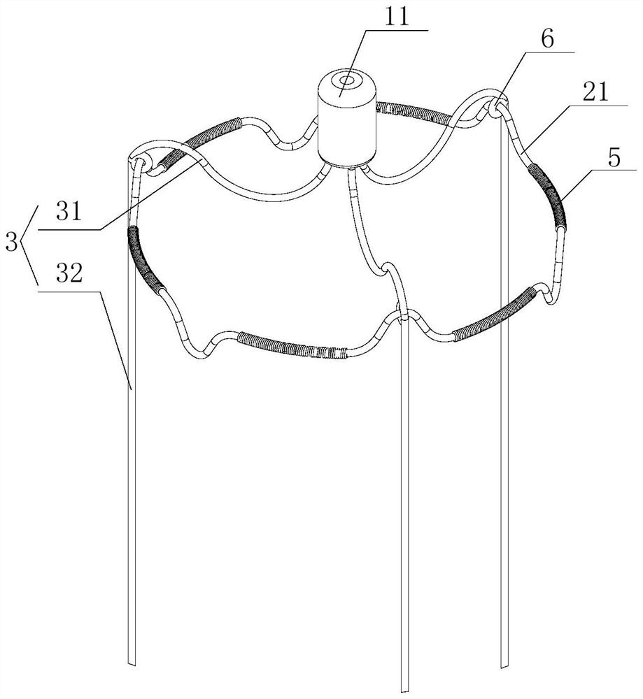 Protective umbrella and far-end protective device for peripheral blood vessel