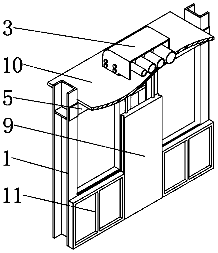 Integrated fabricated steel structural building