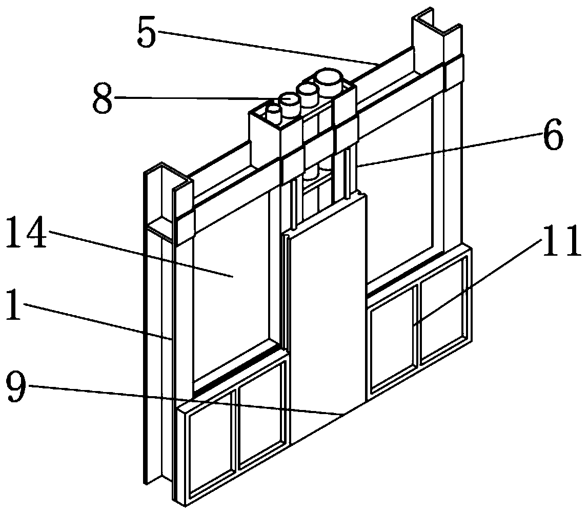 Integrated fabricated steel structural building