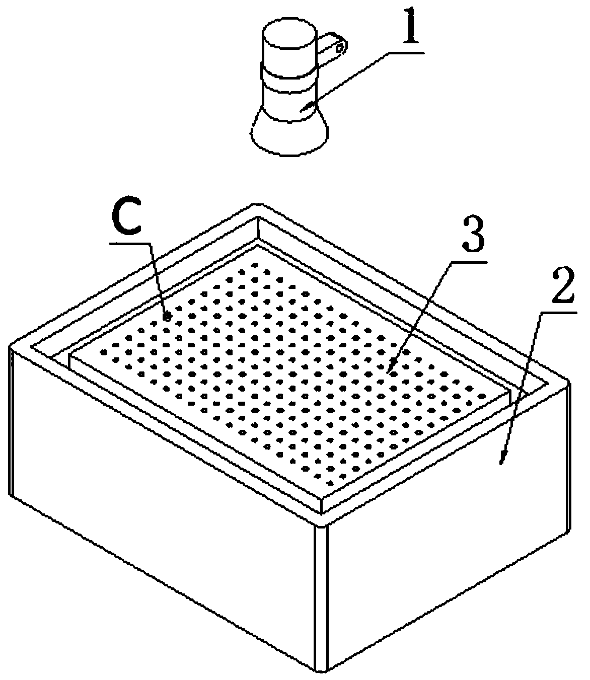 A kind of sand painting performance equipment