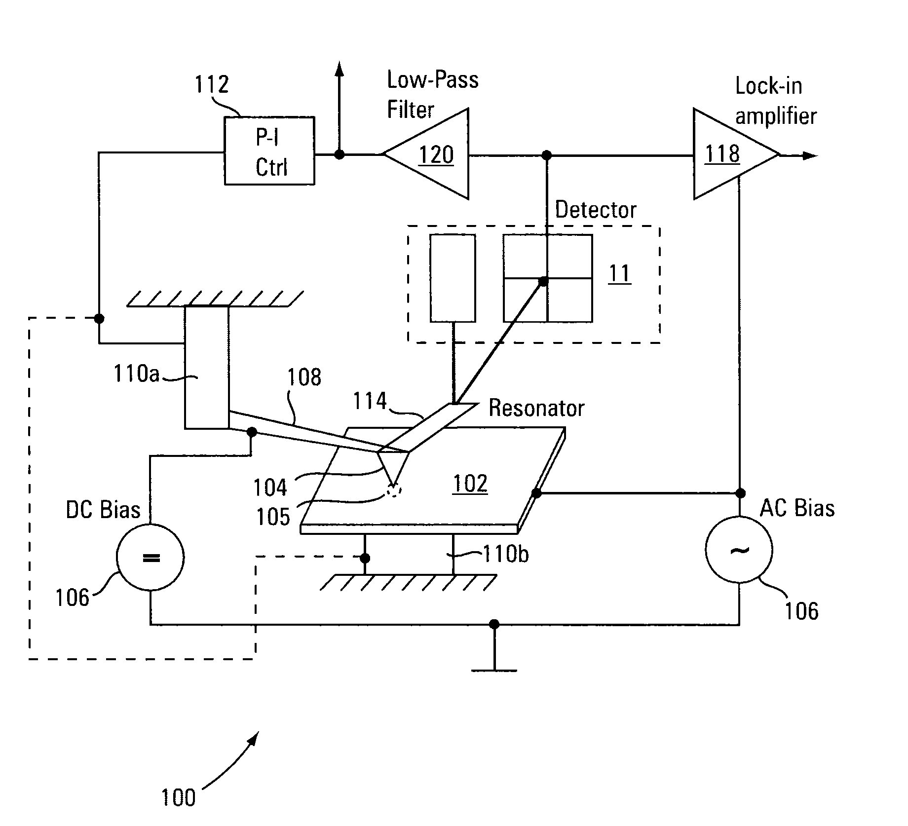 Preamplifying cantilever and applications thereof