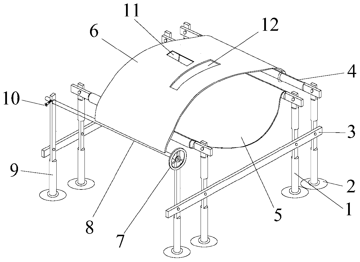 Columnar joint sample pasting device