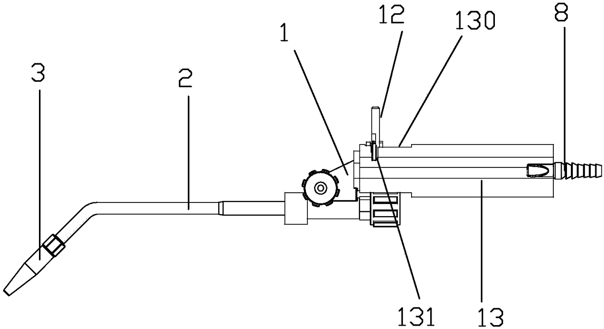 Magnetic control type energy-saving welding gun structure