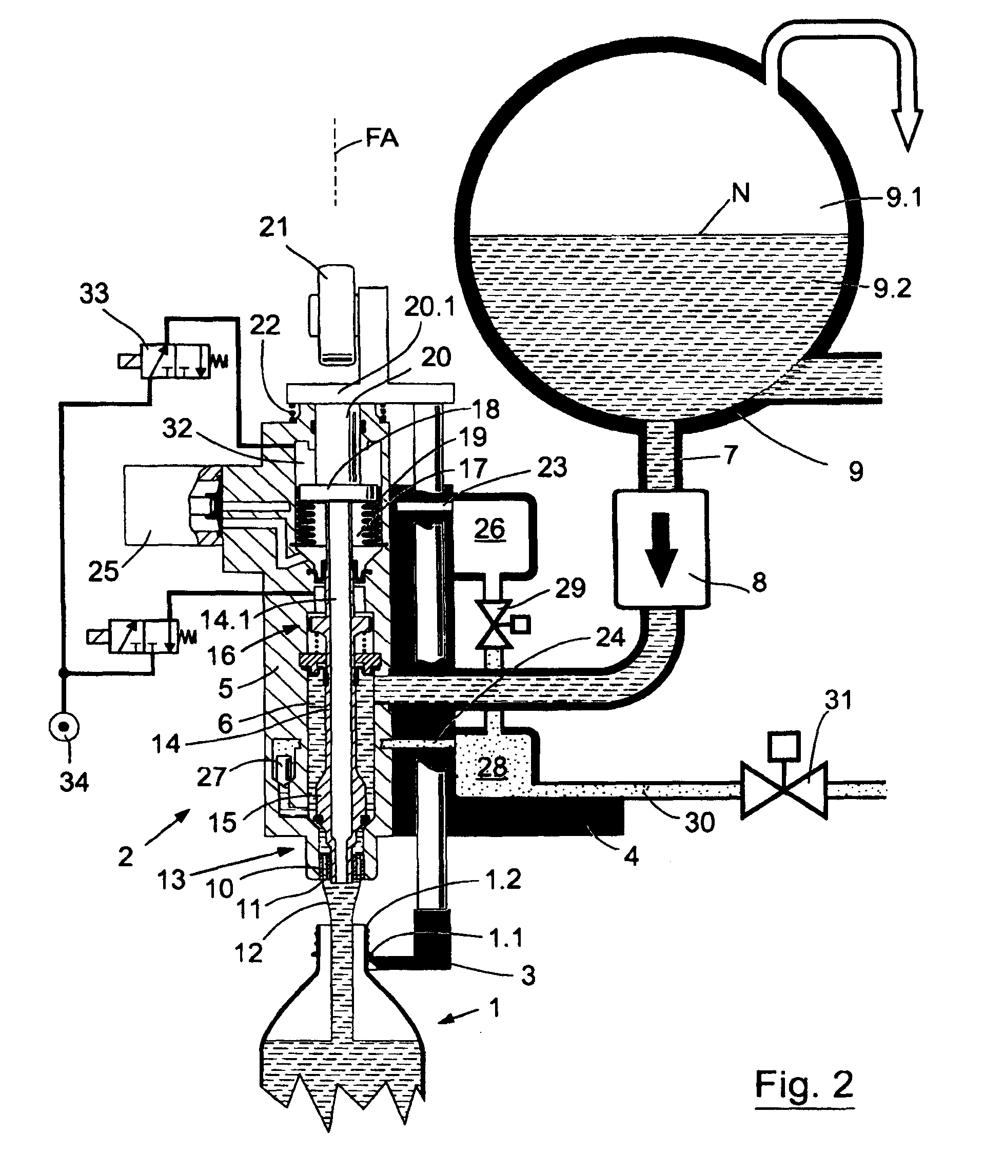 Method of treating a beverage bottle filling machine in a beverage bottling plant, method of cleaning a container filling machine in a container filling plant, and arrangements therefor