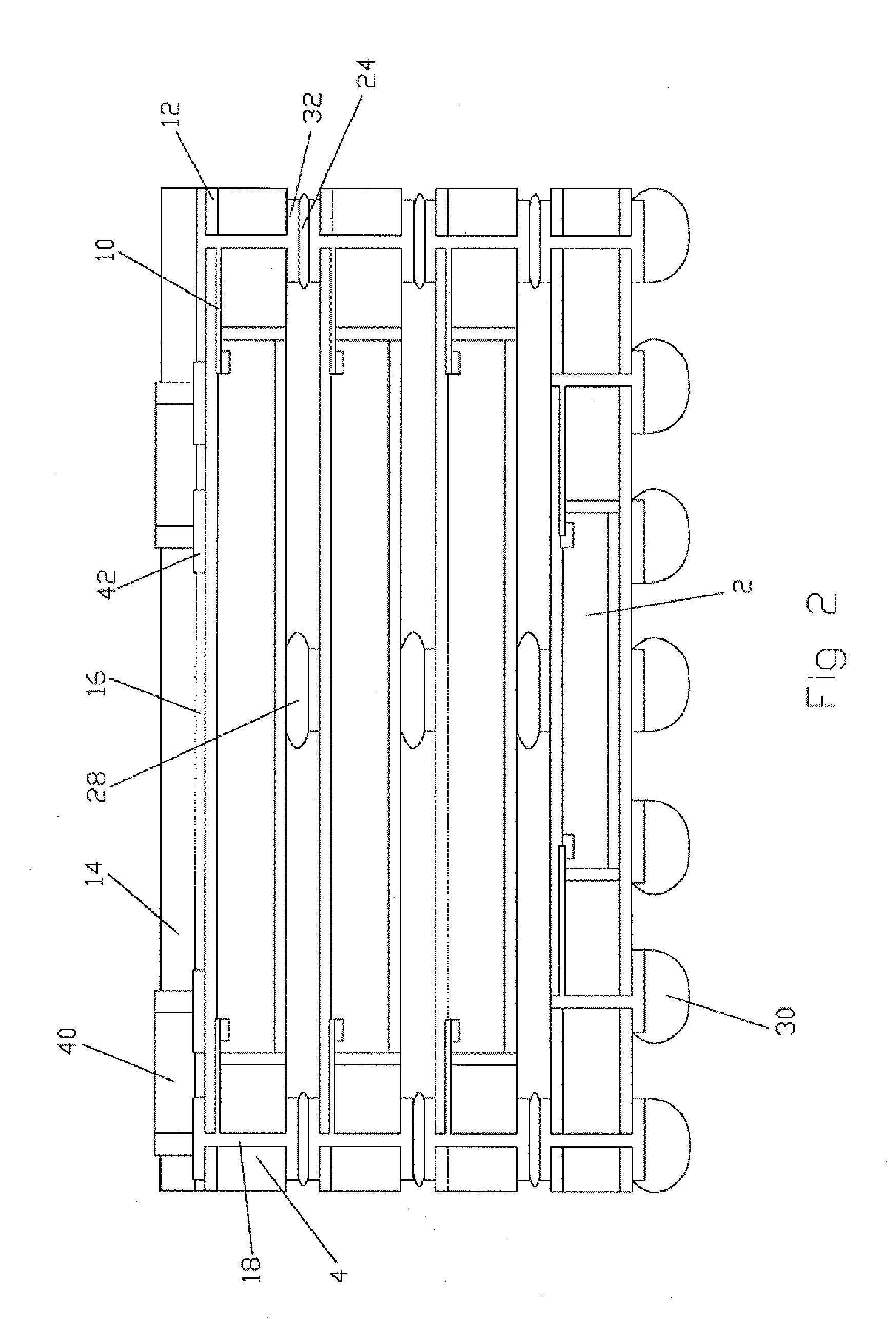 Package on package structure for semiconductor devices and method of the same