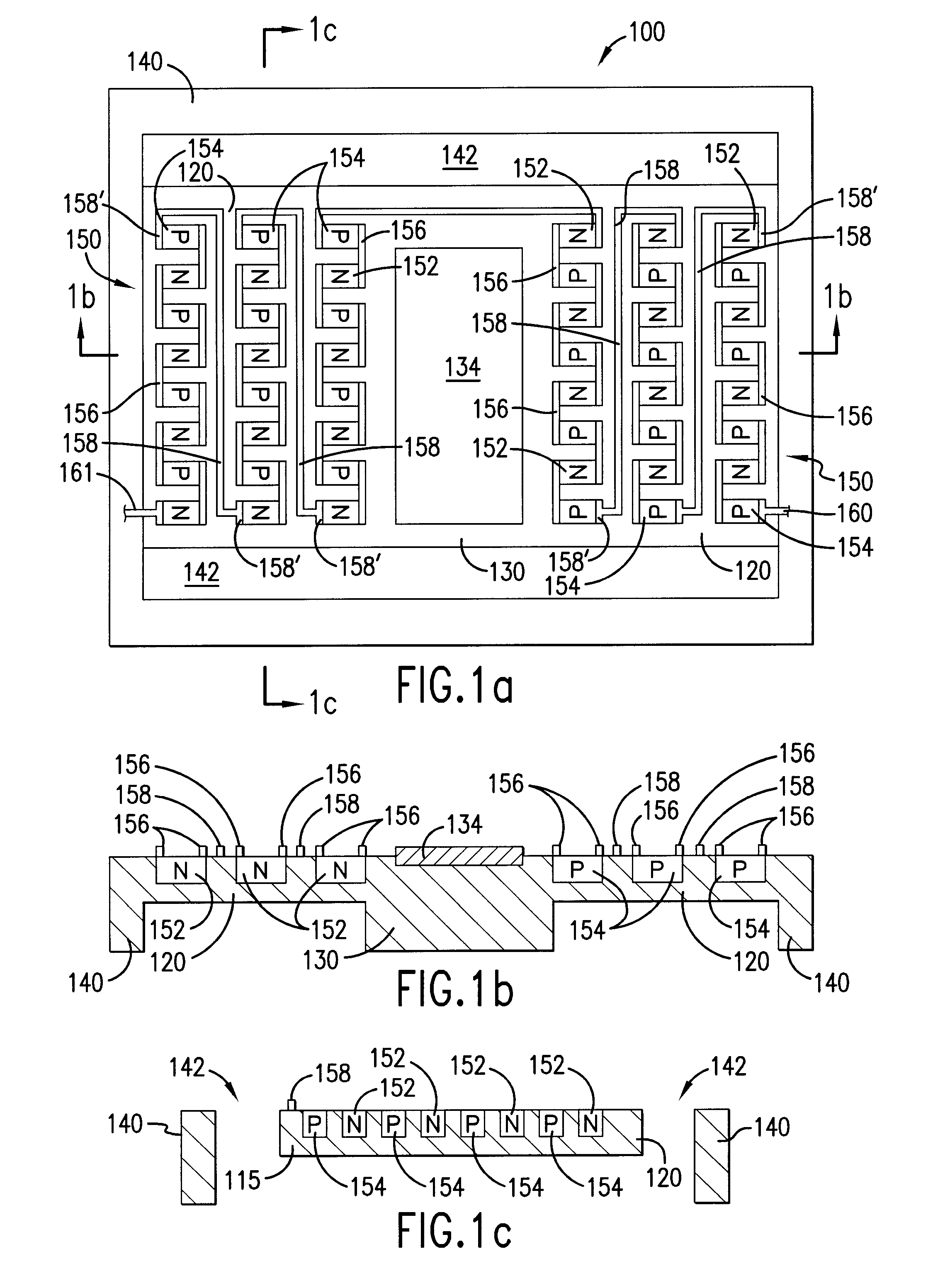 Micro-fabricated device with thermoelectric device and method of making