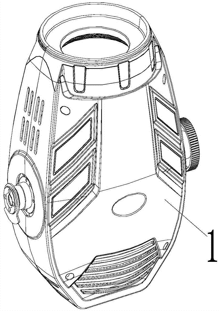 Stage lamp with colour light beam effect