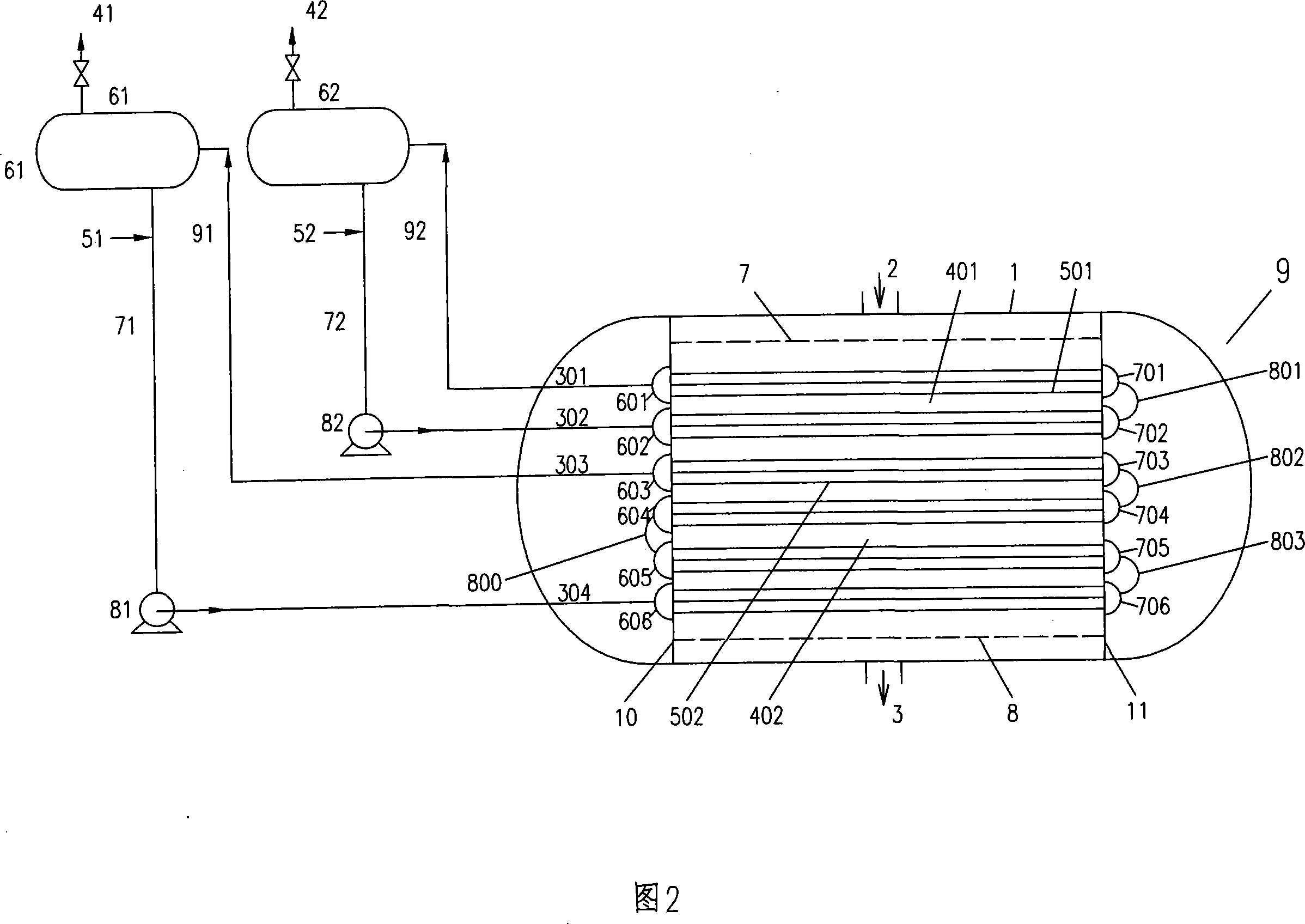 Combined reaction device