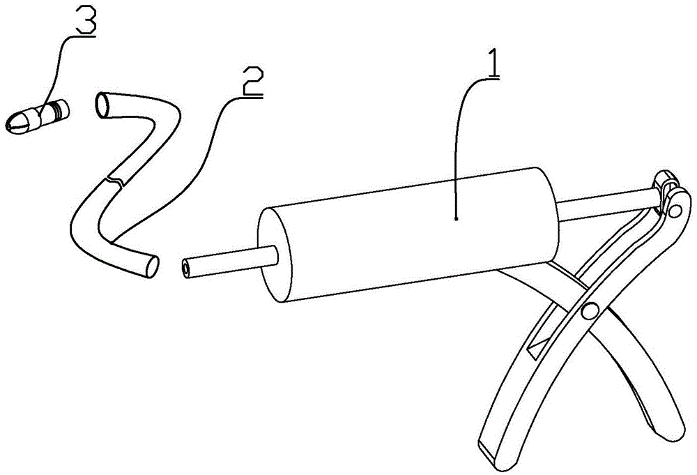 Tracheal foreign body forceps device and forceps body