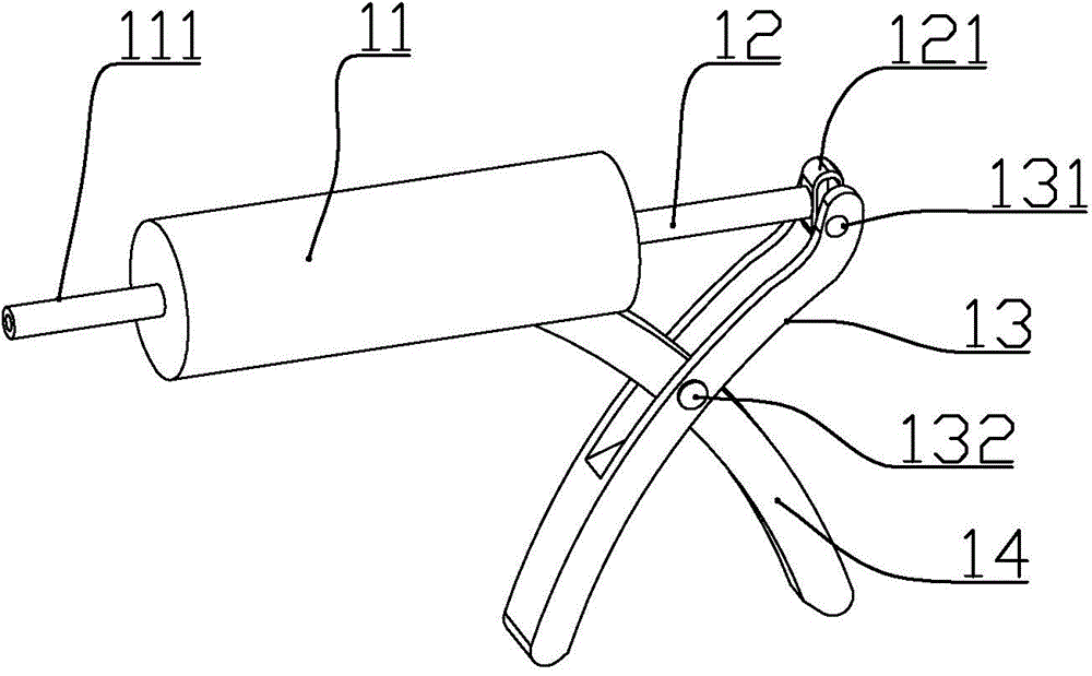 Tracheal foreign body forceps device and forceps body