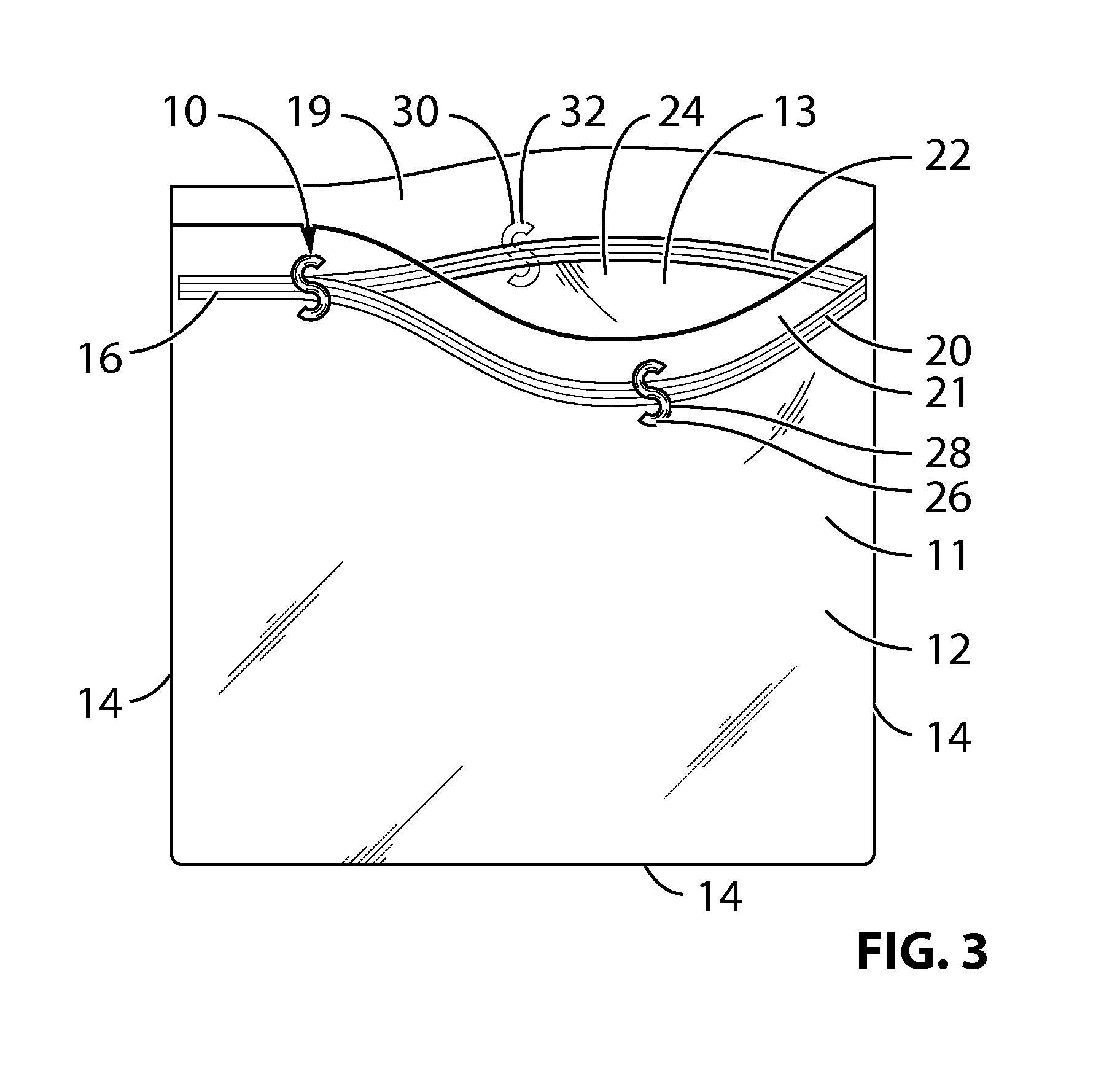 Opening apparatus for a plastic bag