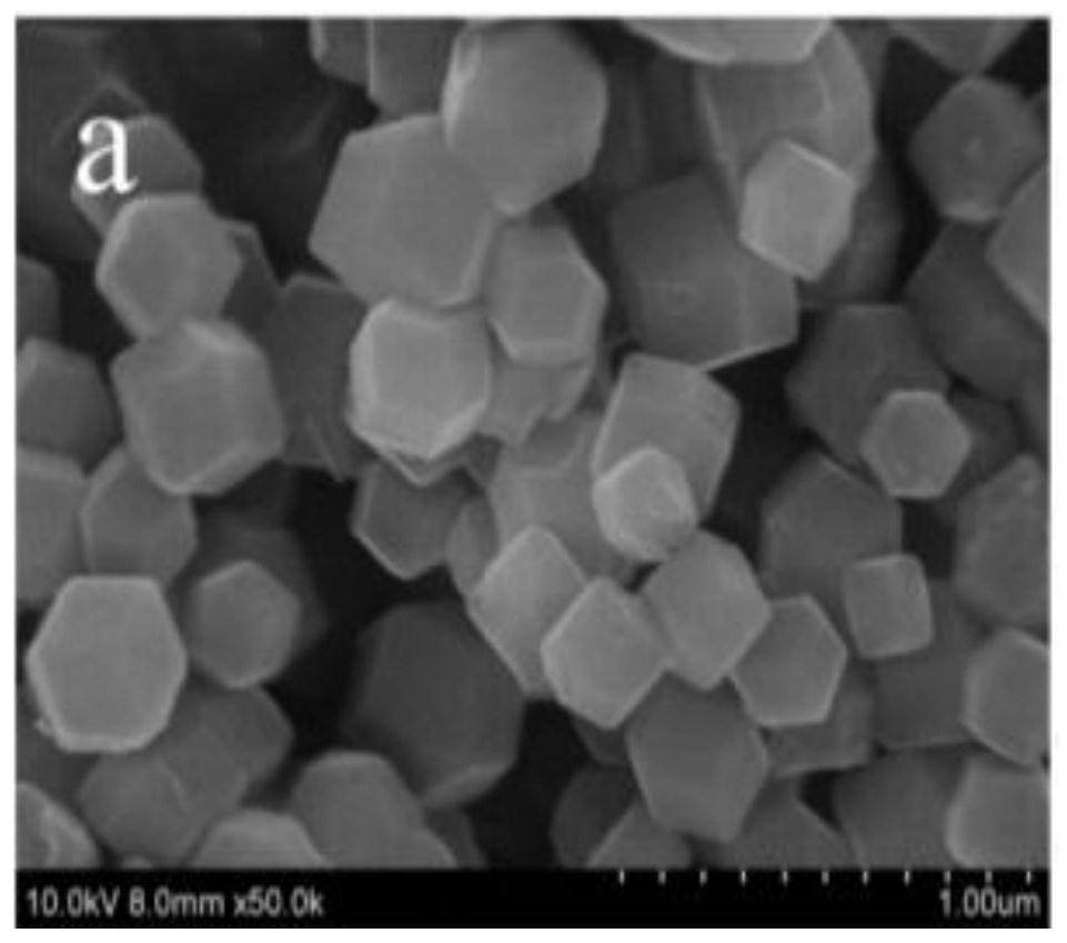 A zif derived comoo  <sub>4</sub> The preparation method of the electrode