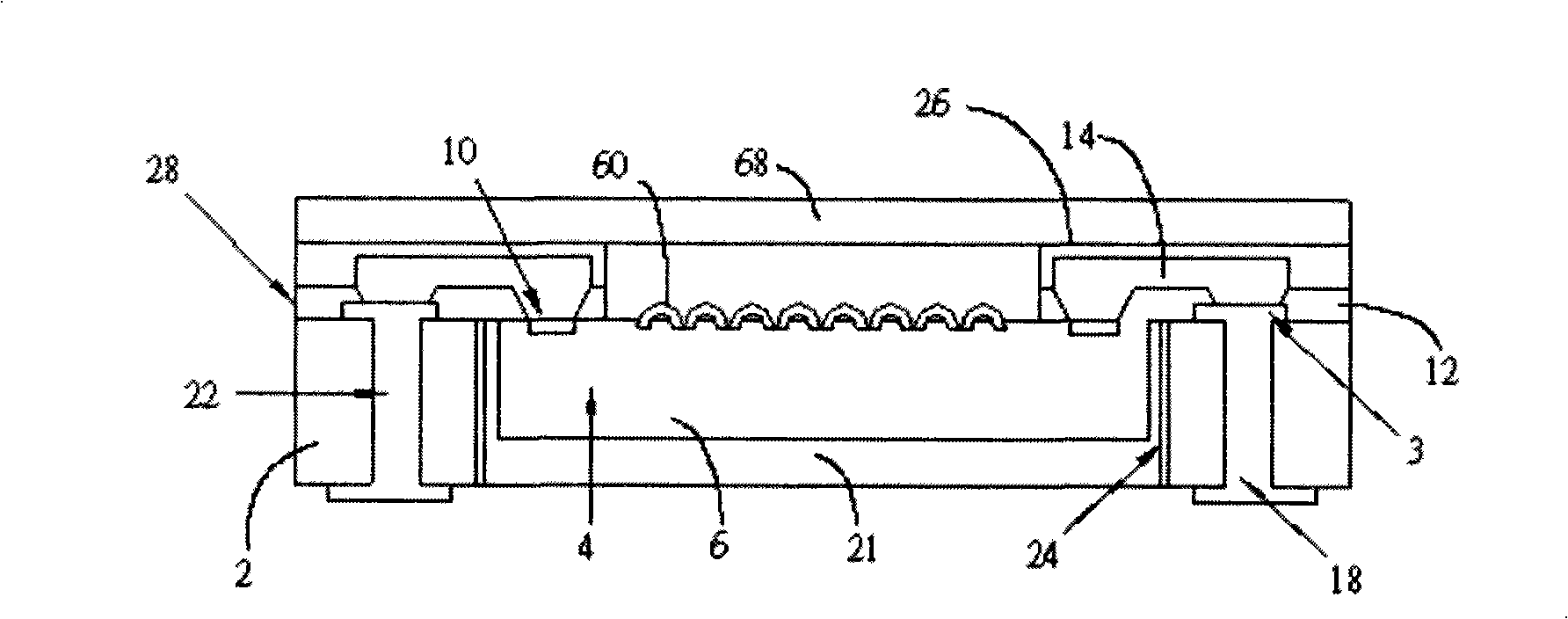 Image sensor chip scale package having inter-adhesion with gap and method of the same