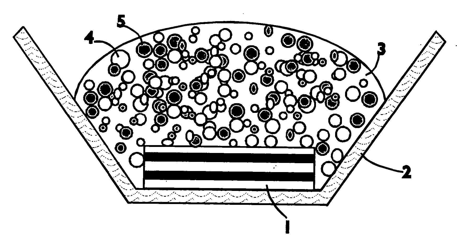 Phosphor converted light emitting device