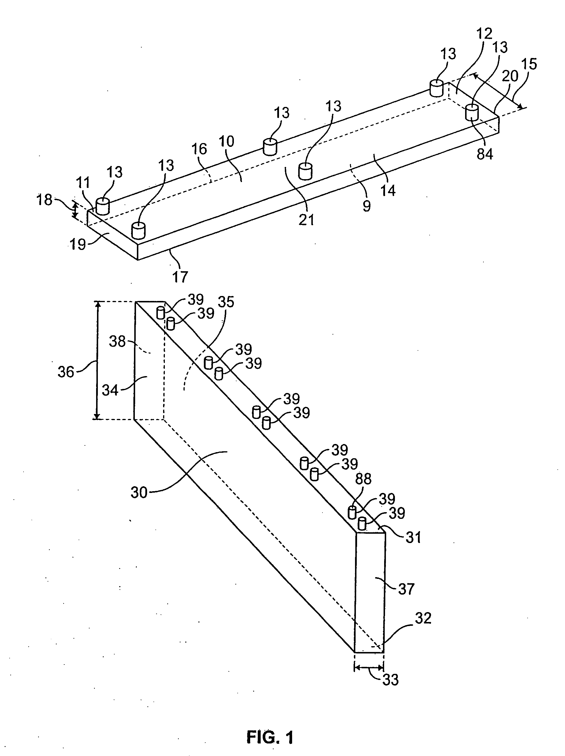 Wooden dowel in pallet assembly