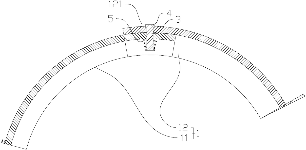 Mudguard capable of rotating by 360 degrees