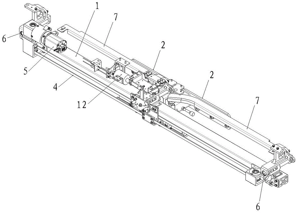 Rotary type train door locking system