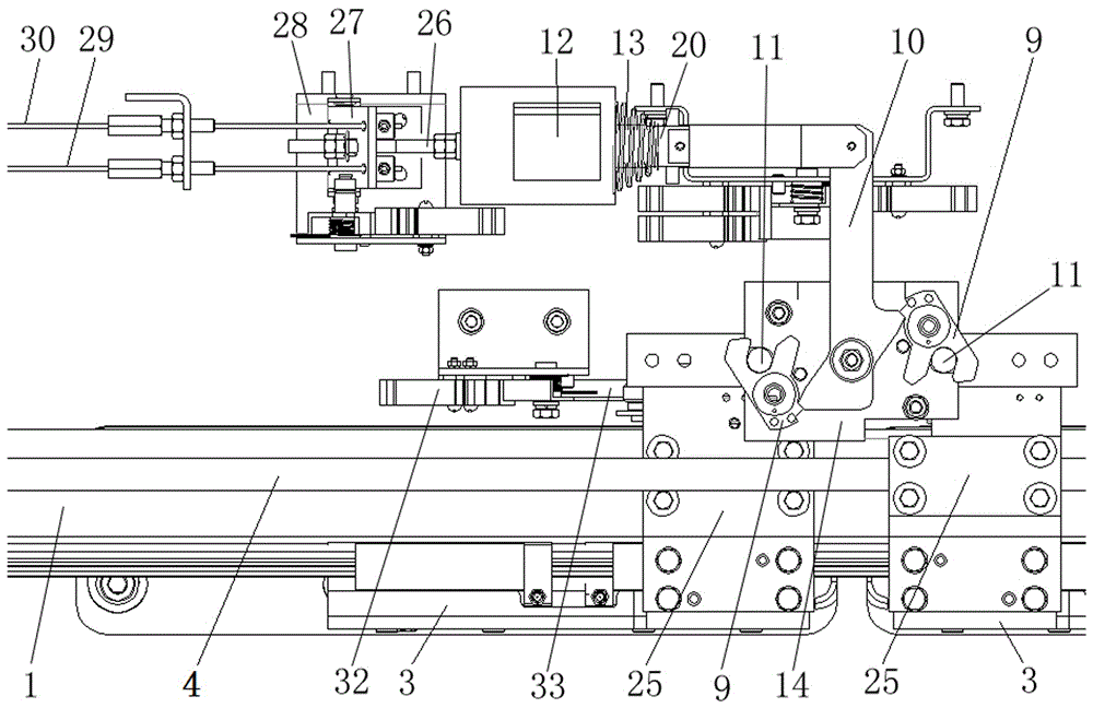 Rotary type train door locking system