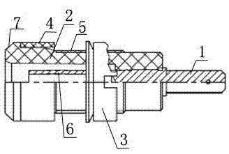 Method for measuring voltage to earth of protective pressing plate and special grounded port