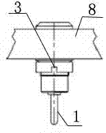 Method for measuring voltage to earth of protective pressing plate and special grounded port