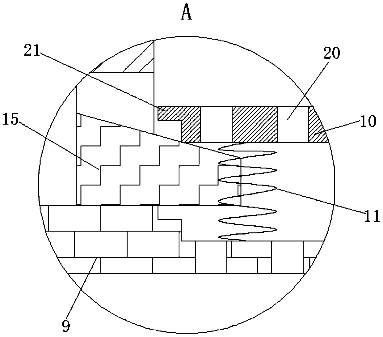 Oil pressing device for camellia seed oil production