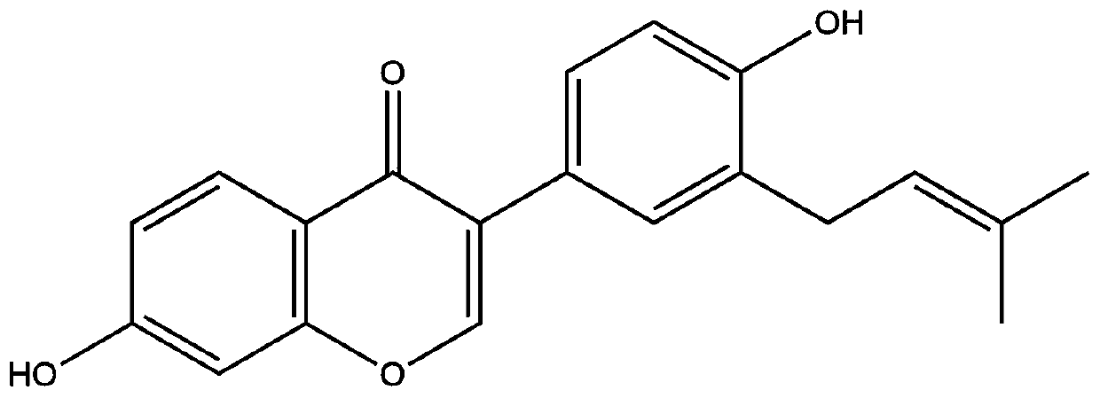 Application of novel psoralea corylifolia isoflavone in preparation of medicines for preventing or treating postmenopausal osteoporosis