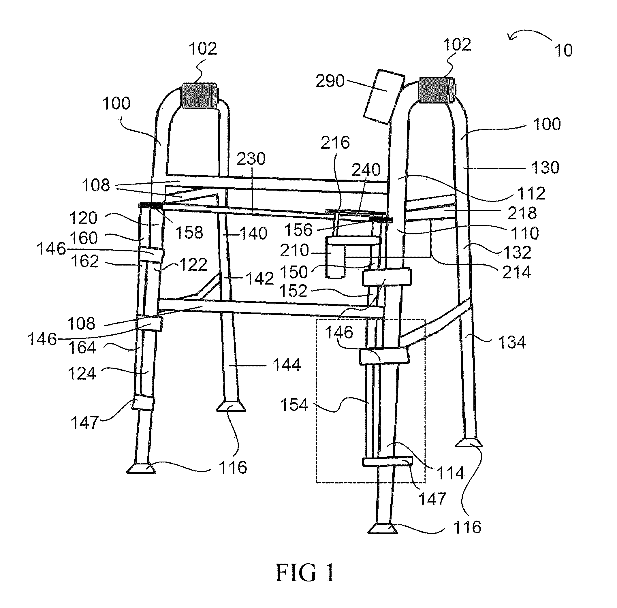 Walker for improved stairway mobility