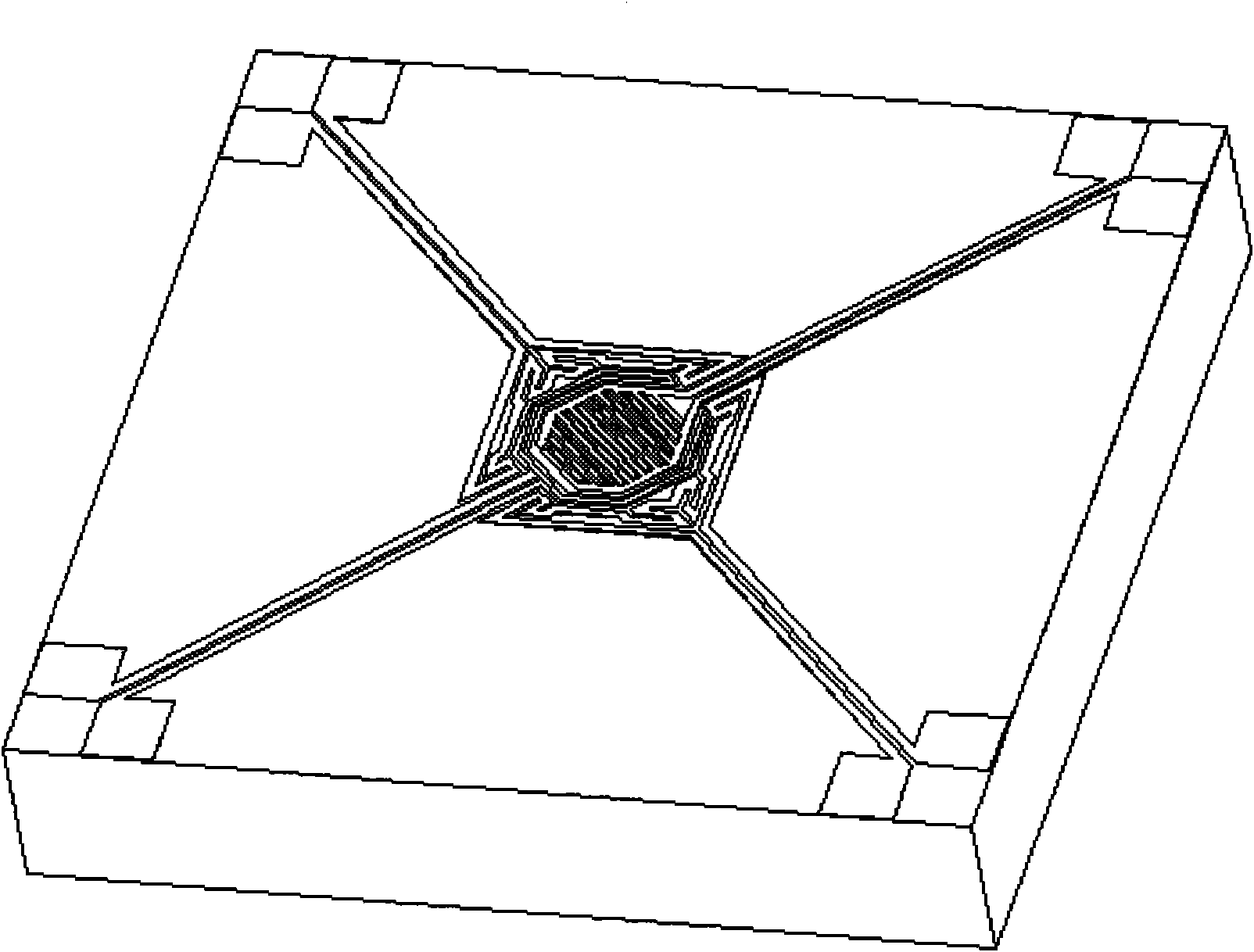 Microheating plate for metal oxide semiconductor nano-film gas sensor