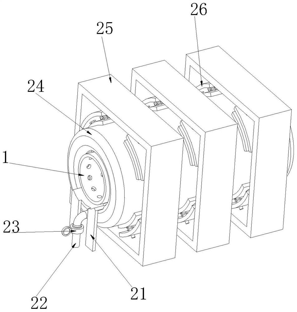 Silk thread circular blowing cooling device for textile production