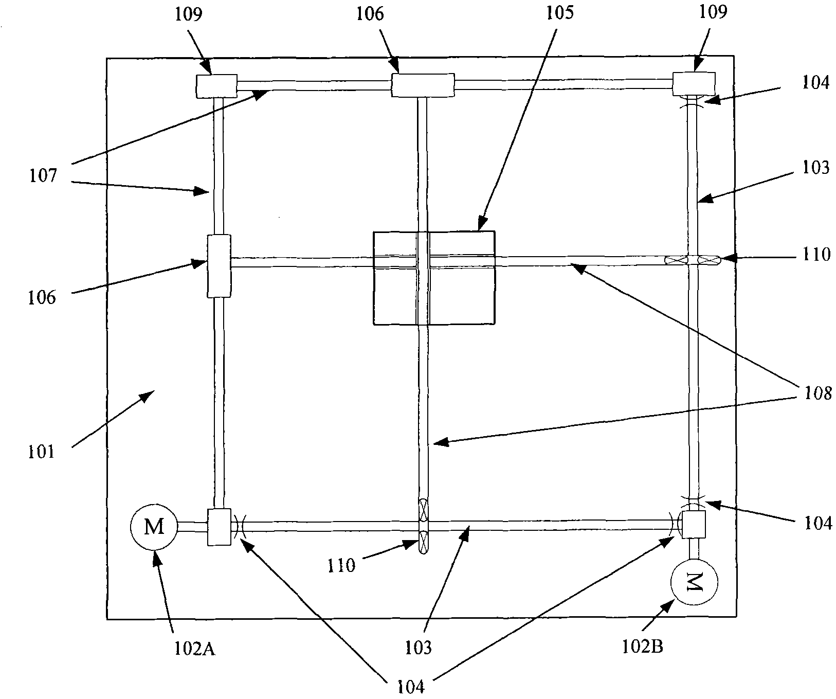 Inner system for controlling gestures of underwater robot