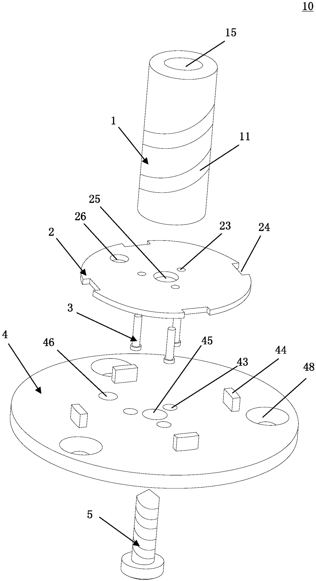 Miniaturized anti-high overload linear polarization single helical antenna