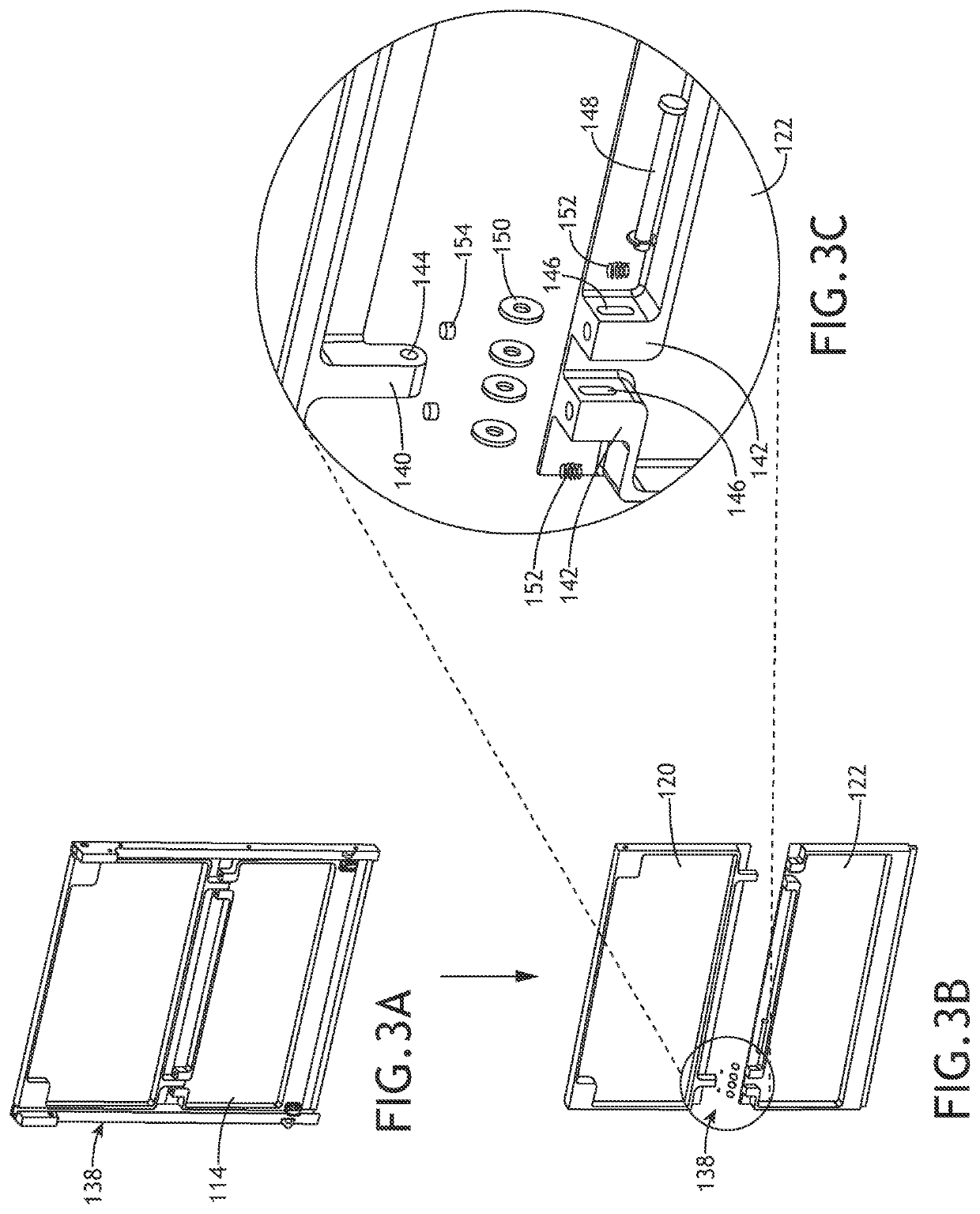 Bi-fold compartment door with spring assist and cam latch