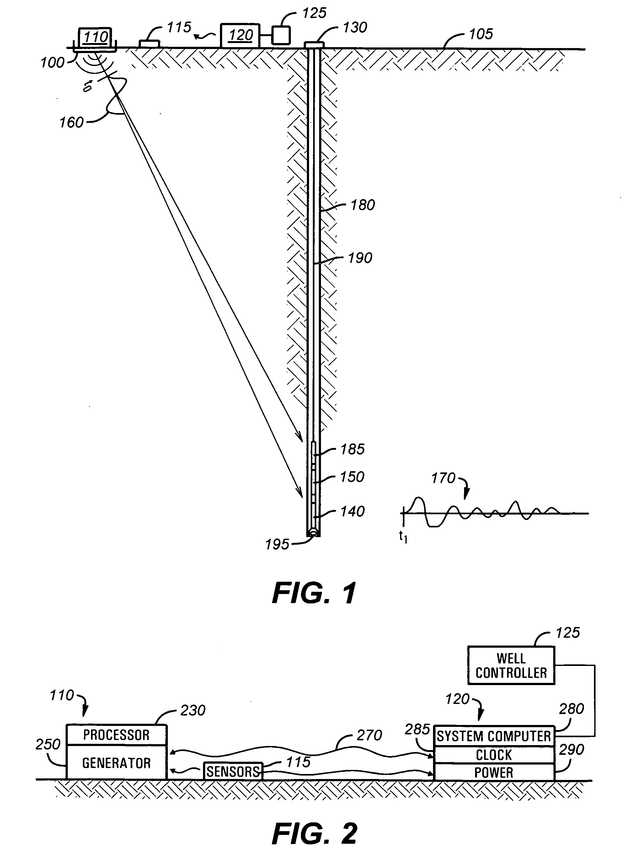 Vertical seismic profiling method utilizing seismic communication and synchronization