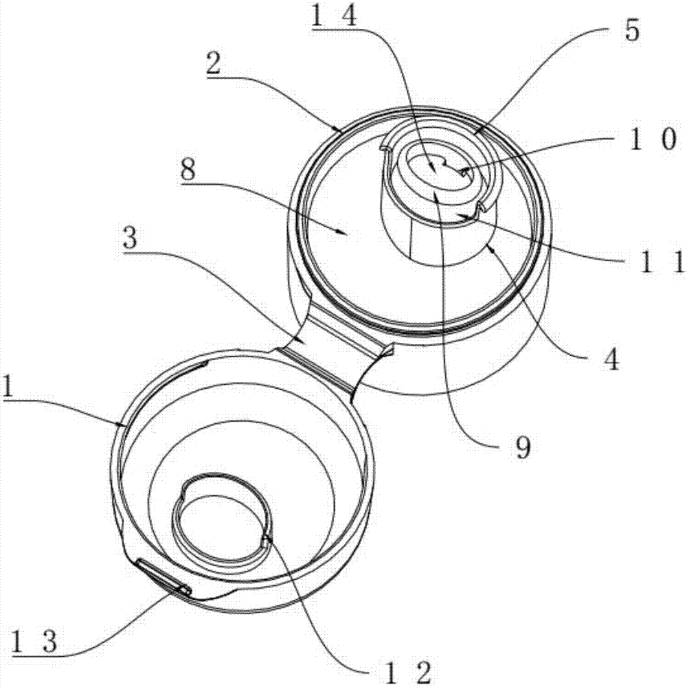 Pull ring liquid outlet bottle cap