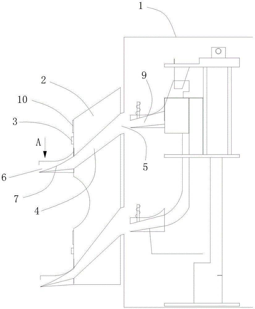 Card dispenser having extension arm