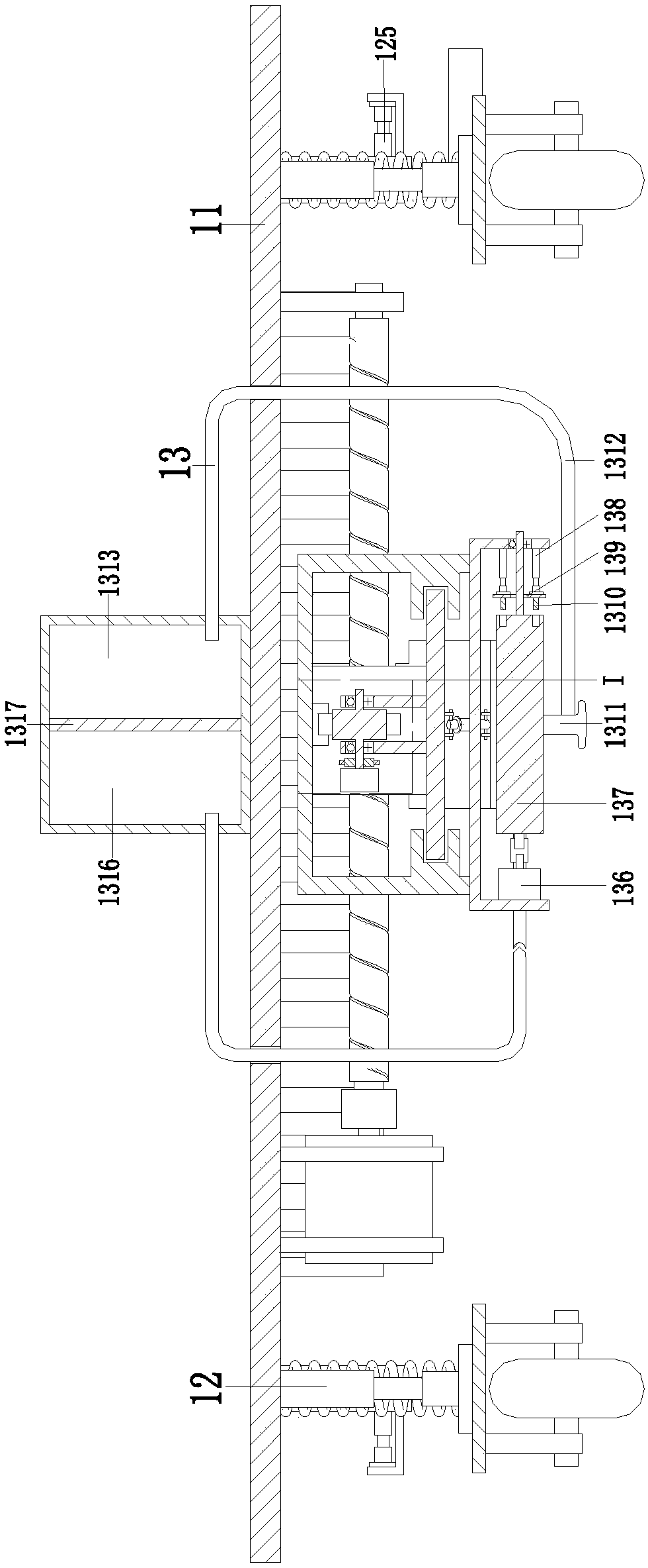 Special marking and rolling and spreading device for intelligent repairing robot of resin concrete pavement