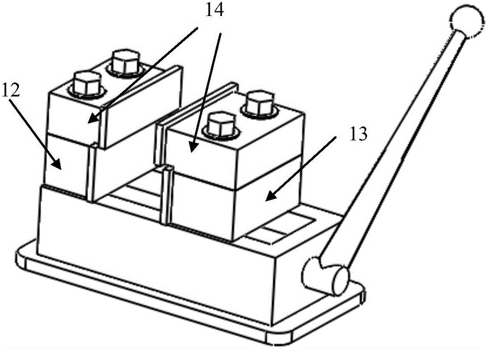 Flexible fixture for milling of large complex surface type blade and method of flexible fixture