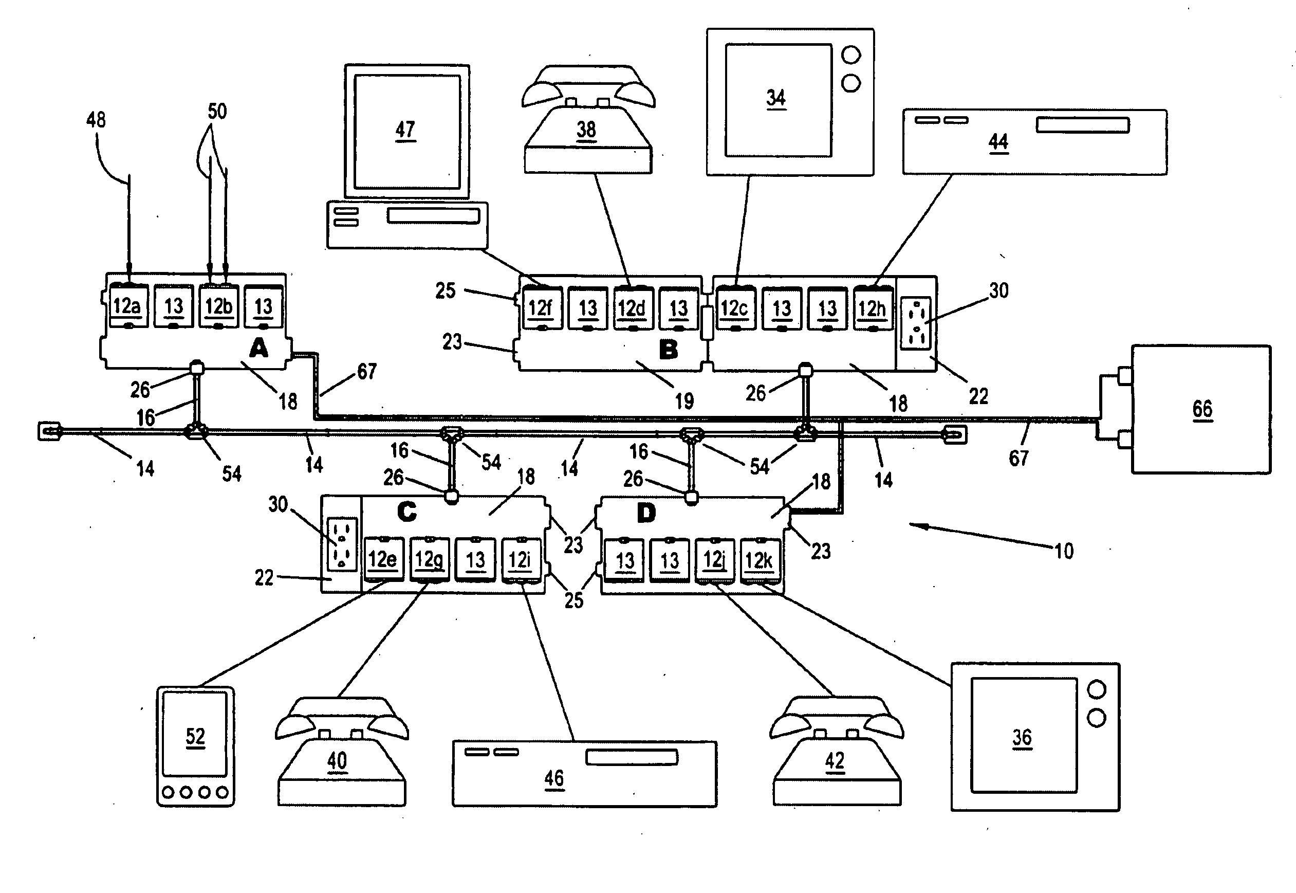 Intelligent modular multimedia data distribution system