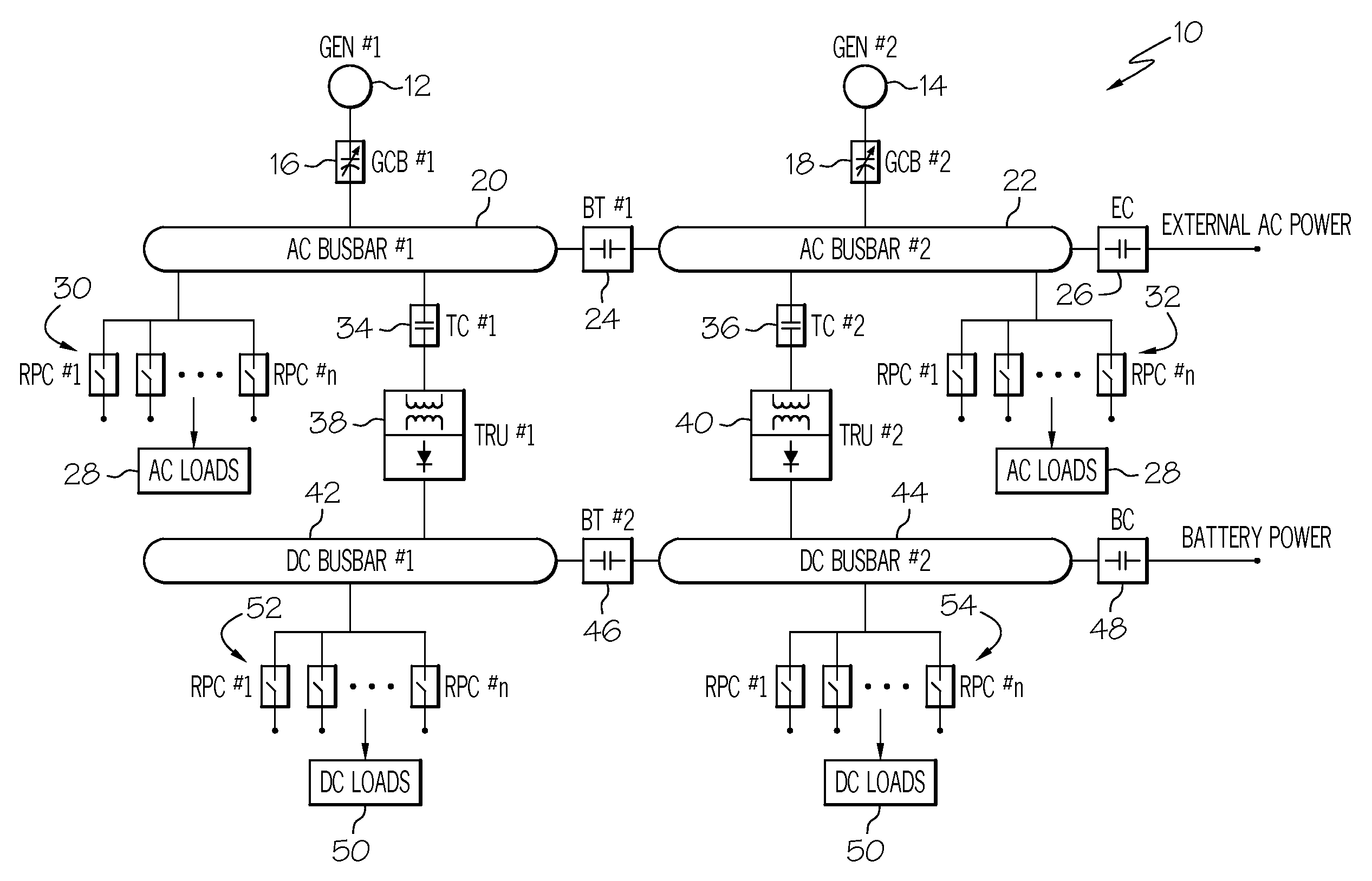 Power line communication based aircraft power distribution system with real time wiring integrity monitoring capability