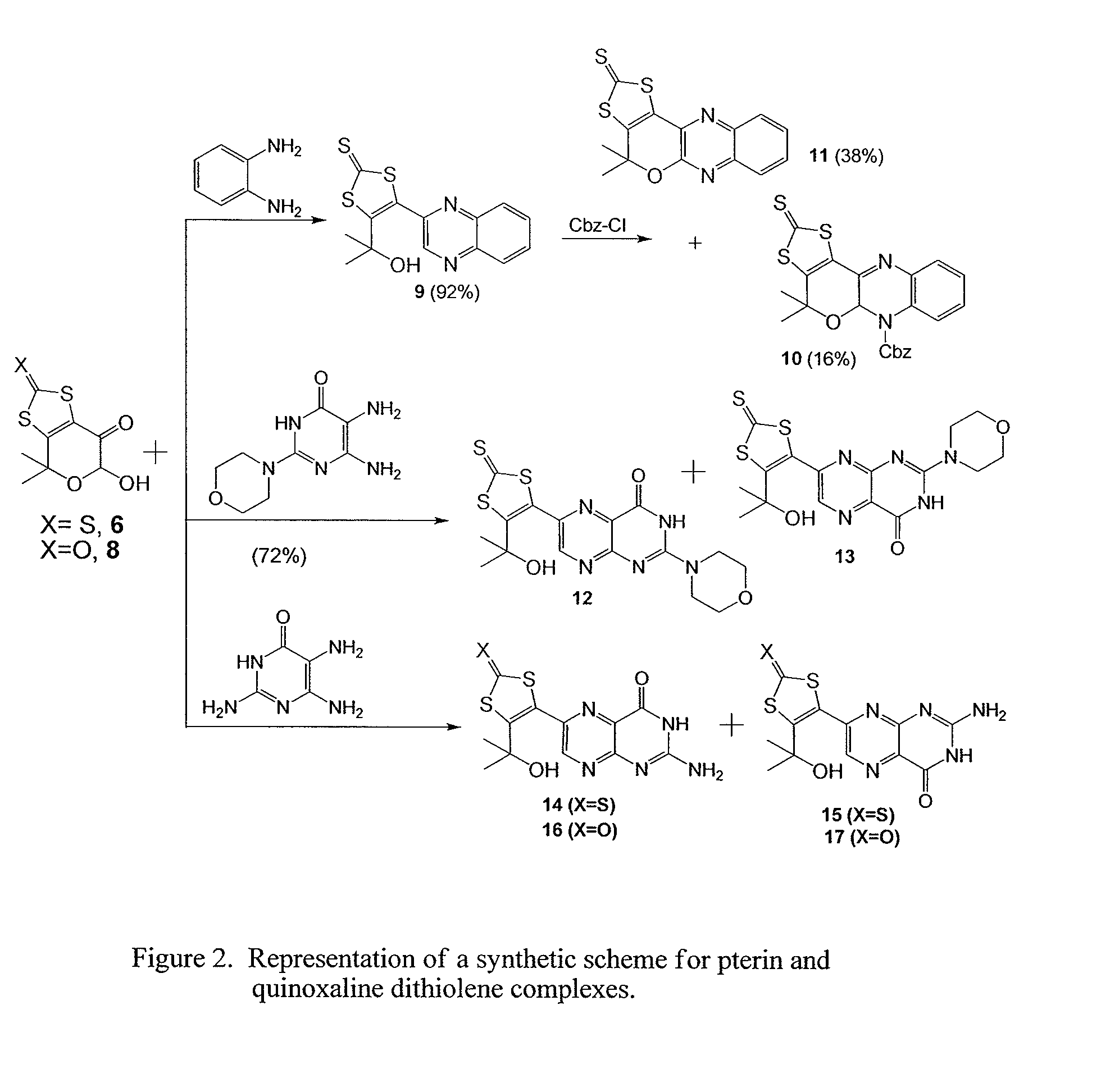 Composition, synthesis, and use of new substituted pyran and pterin compounds