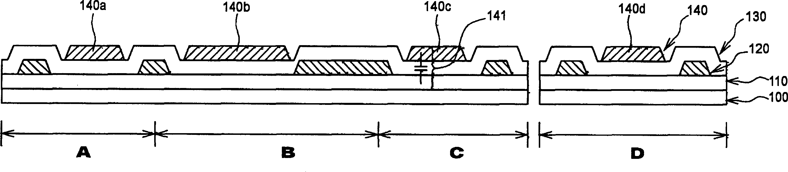 Manufacturing method of array substrate of semi-reflection semi-penetration liquid crystal display